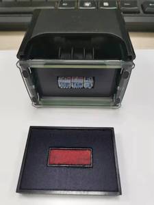 Sello Datado Profesional WES de 30x50 mm, Calendario Ajustable, Logotipo de Texto Personalizado para <span class=keywords><strong>Sellos</strong></span> Corporativos, Documentación Financiera - Product Image 5