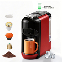 Machine à café expresso électrique semi-automatique 20 bars en plastique, prépare des boissons chaudes/froides, 7 niveaux de réglage de l'eau, compatible K-Cup/NES Original
