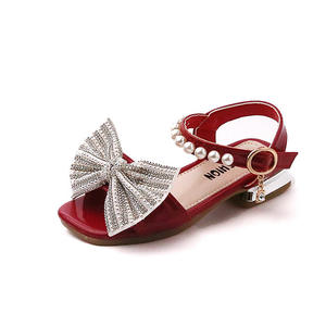 Sandales d'été pour filles nouveau bébé fille strass <span class=keywords><strong>petite</strong></span> fille strass talon haut princesse chaussures cool - Product Image 5