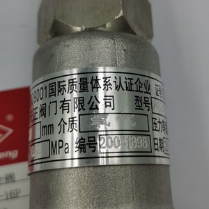 Vanne de sécurité Tianzheng A22W-16P en acier inoxydable à ouverture complète filetée pour l'oxygène et les gaz inflammables - Product Image 3