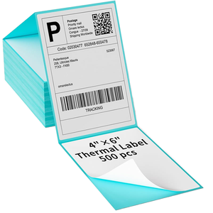 Recyclable <b>Waterproof</b> Paper Thermal Adhesive Shipping <b>Labels</b> 4x6 500 <b>Labels</b>/Stack 1 Stack-Commercial Grade - Product Image 1