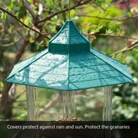 Mangeoire à oiseaux suspendue moderne pour l'extérieur, étanche, distributeur automatique de nourriture pour balcon, cour, alimentation des moineaux sauvages