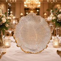 Assiettes de Présentation Rondes en Plastique Écologique de 13 Pouces, Lot de 50 Pièces pour Mariages, Banquets et Décorations de Fêtes, Boîte Mystère à Sélection Aléatoire