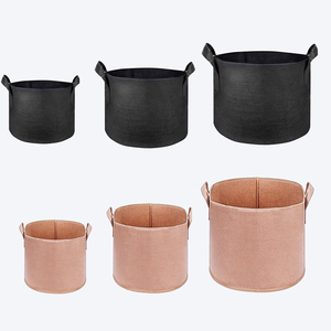 Bac de culture <span class=keywords><strong>en</strong></span> tissu de <span class=keywords><strong>jute</strong></span> non tissé, couvre-pot pour plante de jardin, utilisé pour les tomates, les fraise, étanche, robuste, disponible <span class=keywords><strong>en</strong></span> 10 pièces - Product Image 1