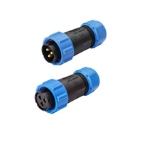Weipu SP Series SP2110 SP21 2Pin 3Pin 4Pin 5Pin Fileté Coupleur Mâle IP68 Connecteur Circulaire Étanche pour LED d'Alimentation