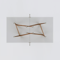 Table de tennis de table multifonctionnelle de luxe moderne pour l'intérieur, en verre trempé ultra-clair de 15 mm, prête pour les tournois, avec plateau en bois massif de frêne