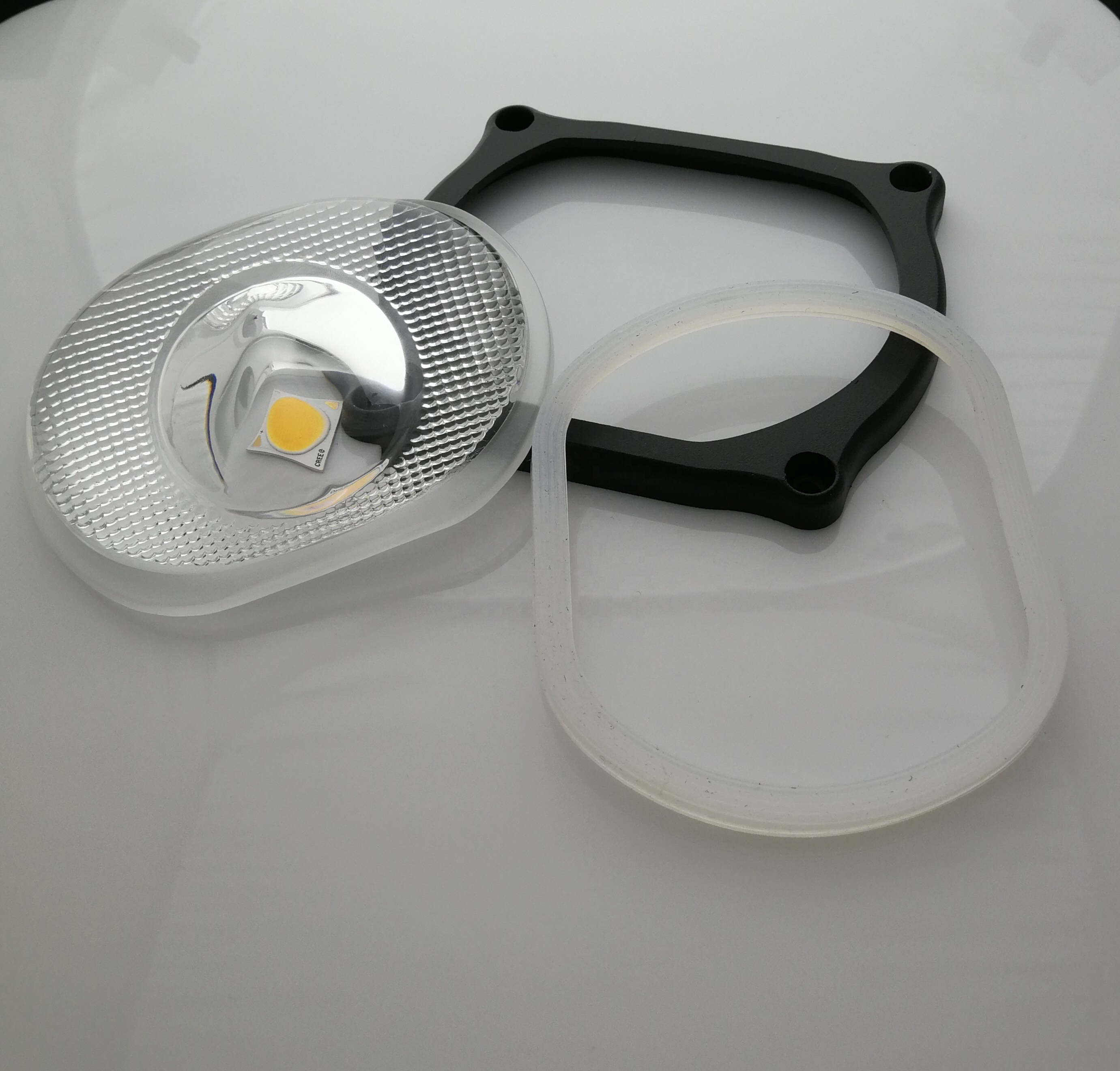 Пользовательский дизайн 50-200 Вт оптический cob уличный фонарь Асимметричный светодиодный объектив