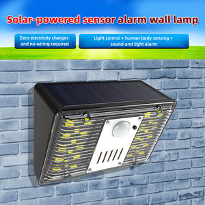 Lampe murale solaire à vente chaude avec alarme, étanche, pour jardin extérieur, avec détecteur de mouvement, à utiliser pour la maison, la ferme, l'entrepôt - Product Image 2