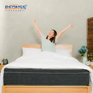 12 inches Cool Gel Spring Memory Foam Mattress Queen King Size Comfortable Pocket Spring Hotel Mattress