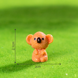 Miniatures en résine colorée Koala, artisanat en résine écologique, ornements de bureau 3D en résine, breloques animales pour sacs, pour la décoration - Product Image 5