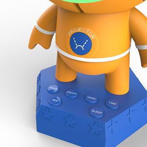 Lampe de Projection statique populaire, horloge électronique mignonne de chevet d'entraînement au sommeil des enfants - Product Image 5