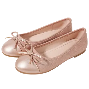 סיטונאי זול ילדי נסיכת נעל פרפר קשר נעל שטוח נעלי בנות מזדמנים לילדים