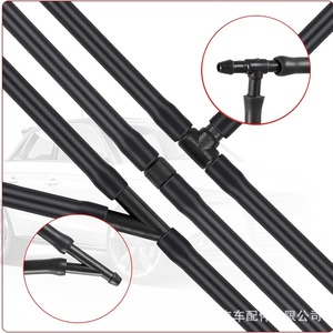 Ensemble de tuyaux de buse de lave-glace 5160308AA pour Jeep Dodge Chrysler Hyundai, en caoutchouc noir - Product Image 1