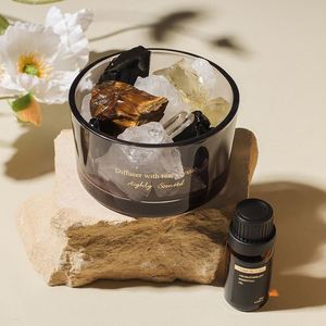 Aromatherapy Manufacturer Wuxi Crystal Stone <b>Diffuser</b> Stones Flame-free Essential Oils Spar Gift Black Glass - Product Image 4