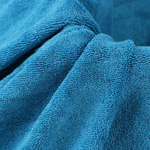 Peso pesado 80% Algodón 20% poliéster tela de rizo de una cara con capucha traje de baño Albornoz francés Toalla de rizo tela - Product Image 1