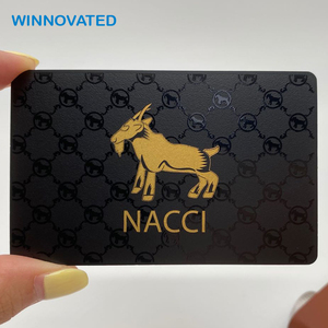 Thẻ Kinh Doanh Kim Loại Vàng Đen Tùy Chỉnh Đánh Dấu 0.8Mm Ba Chiều - Product Image 3