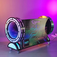Mesa de DJ Plegable Abyss con Luz LED, Personalizable con Logotipo VIP, Portátil, para KTV, Bar, Discoteca