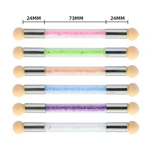 Meilleure vente stylo de teinture d'amélioration des ongles éponge à double tête brosse dégradée outil d'amélioration des ongles lavable stylo de poke de teinture - Product Image 3