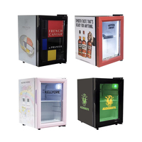 Réfrigérateur de comptoir personnalisé à double température de 21 L, mini réfrigérateur de table, réfrigérateur de bar promotionnel Fireball