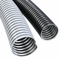 Conduit flexible corrugué galvanisé ignifuge imperméable recouvert de PVC de 75 mm (3 pouces) pour usine chimique