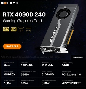การ์ดจอ Peladn GPU Geforce RTX 4080 16GB RTX4090D 24GB GDDR6X 16Pin AI Server Graphics ประสิทธิภาพสูง สถาปัตยกรรม AD103 - Product Image 2