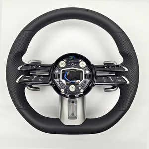 Volante in Pelle con Pulsanti Multifunzione per Modifiche alla Guida <span class=keywords><strong>Mercedes</strong></span> <span class=keywords><strong>Serie</strong></span> A, <span class=keywords><strong>B</strong></span>, C, E, S, G, V, CLS, GLC, GLE, GLS, GLA - Product Image 6