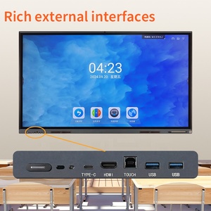 55 65 75 85 86 98 110インチOEM ODMペン指タッチWindows <span class=keywords><strong>Android</strong></span> 4k Lcdデジタルインタラクティブスマートボード学校教育 - Product Image 2