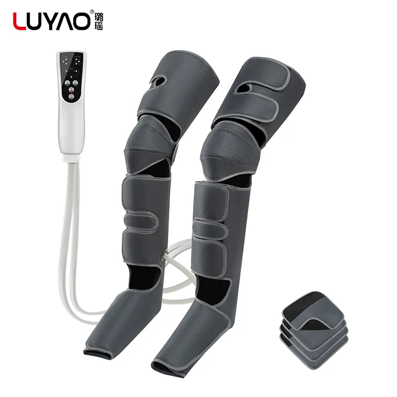 LUYAO graphene heated portable muscle relax air pressure compression leg massager