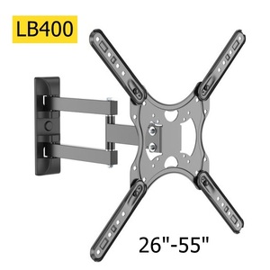 Support mural pour téléviseur à mouvement complet 180° °   Rotation ±15° °   Support mural inclinable pour téléviseur 26-55 pouces 30 kg VESA 400x400 mm <span class=keywords><strong>Bras</strong></span> en acier laminé à froid - Product Image 2