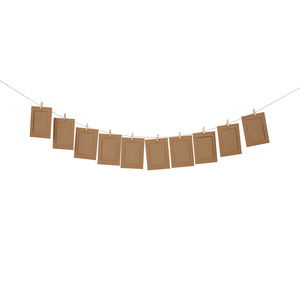 <span class=keywords><strong>Cadre</strong></span> <span class=keywords><strong>photo</strong></span> suspendu créatif de 34567 pouces noir pur/blanc pur/papier kraft pur <span class=keywords><strong>cadre</strong></span> <span class=keywords><strong>photo</strong></span> en <span class=keywords><strong>carton</strong></span> de couleur avec corde de chanvre - Product Image 6