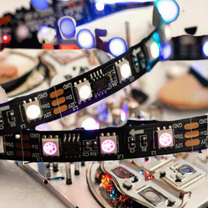 4Mm Hẹp Sk6812 LED Ma Thuật Dải Màu 5M Dài 60-144 Đèn Led/M Cá nhân Địa Chỉ SMD 3535 <span class=keywords><strong>RGB</strong></span> Ánh Sáng Thông Minh Dải Đèn - Product Image 5