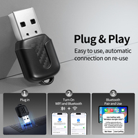 Adaptateur Grandnavi sans fil CarPlay et Android Auto pour systèmes de voiture filaires d'origine avec écran tactile et commande par bouton sur le volant