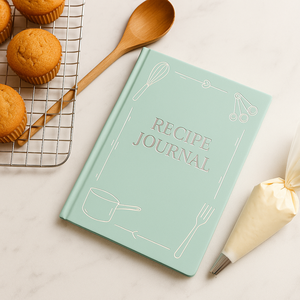 Labon bạc hà công thức màu xanh lá cây Tạp Chí với bạc lá nhà bếp công cụ thiết kế bìa cứng Sách dạy nấu ăn cho kế hoạch bữa ăn và đầu bếp nhà - Product Image 6