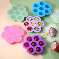 OKOLAY Moule à gâteaux écologique pour mini-gâteaux aux œufs, accessoires de cuisson avec couvercle, bac à glaçons, boîte de rangement pour fruits, bac de congélation, tasse