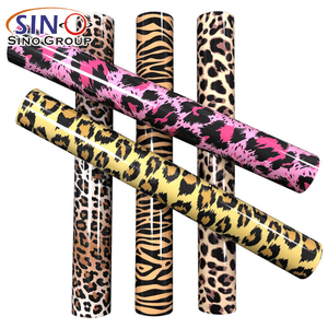 Rouleau de vinyle thermocollant HTV Flex Polyflex, motif peau d'animal, film de transfert thermique pour textiles - Product Image 2