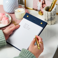 Carnet rechargeable A5 en cuir végétalien PU YY, ensemble cadeau de papeterie en cuir PU : carnet et bloc-notes