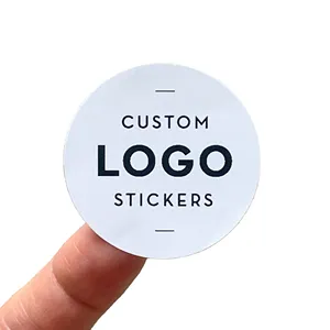 Low Moq Custom Impresso Logo Vinyl Label Sticker para o seu negócio