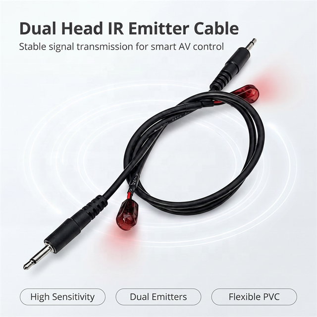 CHF03 190mm IR Remote Cable IR Emitter 5ft Emission Lines Extender Cord Infrared Emitters for IR Repeater Kit