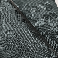 Nouvelle conception, motif camouflage 3D en tissage carbone, simili cuir Recaro, cuir synthétique pour housses de siège de moto