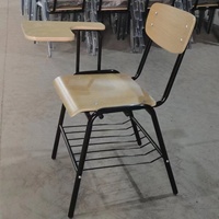 Ensemble de salle de classe en bois moderne, robuste et confortable, personnalisable, empilable, bureau et chaise pour enfants du milieu, fournisseur de mobilier scolaire