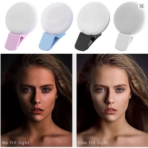 Mini anneau lumineux LED rechargeable USB portable à clipser 100W, lumière d'appoint à température de couleur réglable pour photographie - Product Image 6