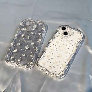 Coque de style coréen INS à motif floral blanc, compatible avec iPhone 17 Pro Max, pour Apple 16, 15 nouvelle version, 14/13, pour femmes - Product Image 4