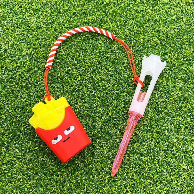 เสื้อยืดลายลูกบอลพร้อมจี้รูปเฟรนช์ฟรายส์