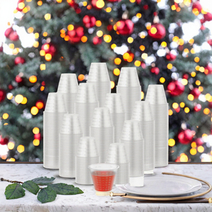 Vasos de Plástico Desechables Transparentes y Ecológicos Guanghe de 9 oz, Vasos Fríos para Cócteles, Libres de BPA, Aptos para Congelador, Paquete de 100 Unidades, para Bodas y Navidad - Product Image 3
