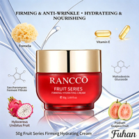 Natuurlijke Biologische Fruitverstevigende Hydraterende Gezichtscrème Tremella Dragon Pitaya Litchi Guava Extract Gist Vitamine E Hydraterende Frisse Crème