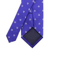 Cravate en soie tissée 100% pour homme, bleue, motif nuage blanc, en gros, fabriquée à la main, qualité mode, en gros de Chine, personnalisable