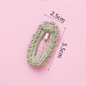 Модные милые детские заколки для волос Ins заколки ручной работы Плетеные шерстяные BB заколки для маленьких девочек Детские аксессуары для волос крючком заколка для волос - Product Image 4