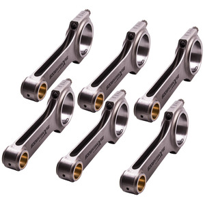 แท่งเชื่อมต่อคอนสำหรับ R32กอล์ฟ Audi VW V6 3.2L 24V เบื่อ84มม. + ARP 6.457 "<span class=keywords><strong>maxpeedingrods</strong></span> - Product Image 1