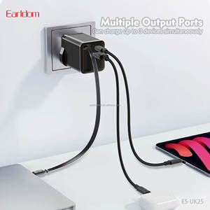 Adaptateur de chargeur rapide GaN Earldom 100W avec câble rétractable, prise UK/EU, pour iPhone 15 Pro Max, Huawei, chargeurs et adaptateurs pour ordinateurs portables - Product Image 4