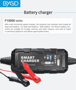 BYGD Smart 10A Cowhide Box <span class=keywords><strong>Moto</strong></span> Batterie Réparateur Pack Multi-Fonction 6V/12V Chargeur Voyage Utilisation CE Certifié 1 An - Product Image 2